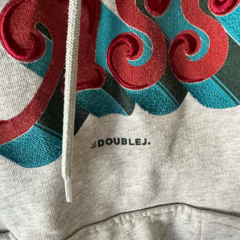 LA DoubleJ Light Gray Graphic Hoodie - Picture 4 of 10